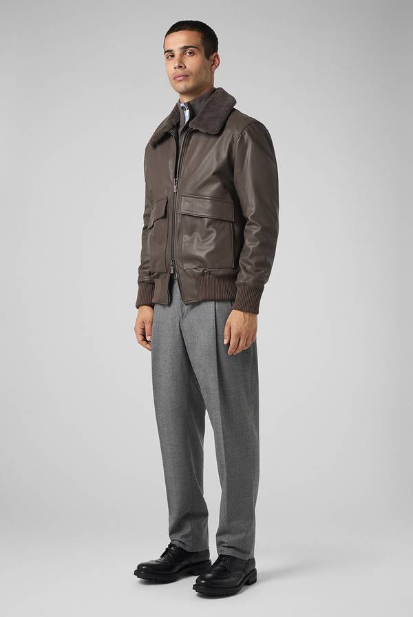 Pal Zileri Pantaloni doppia pince in lana stretch Promozione