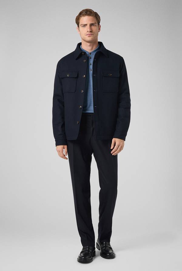 Pal Zileri Pantaloni doppia pince in lana stretch Spedizione Gratuita