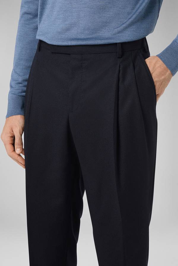Pal Zileri Pantaloni doppia pince in lana stretch Spedizione Gratuita