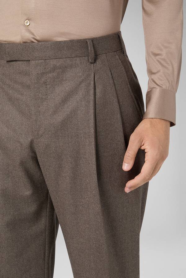 Pal Zileri Pantaloni doppia pince in pura lana Pezzi Unici