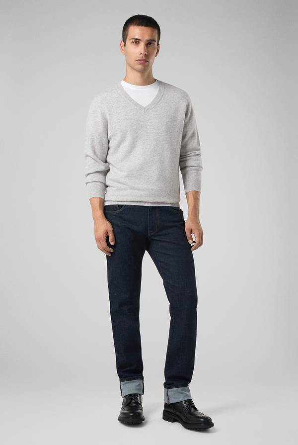 Pal Zileri Denim 5 tasche lavato con fondo 19cm Fino Al -60%