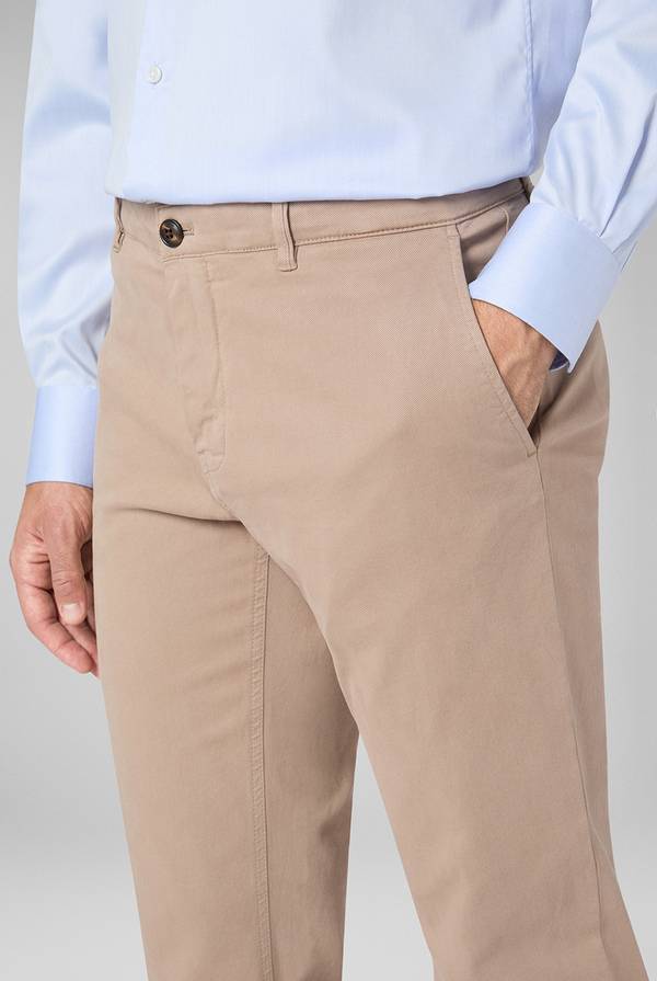 Pal Zileri Pantaloni chino tinti in capo in cotone e tencel stretch Affare Del Giorno