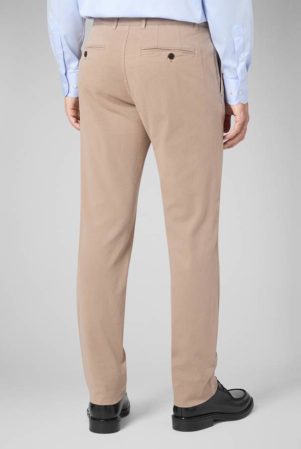 Pal Zileri Pantaloni chino tinti in capo in cotone e tencel stretch Affare Del Giorno