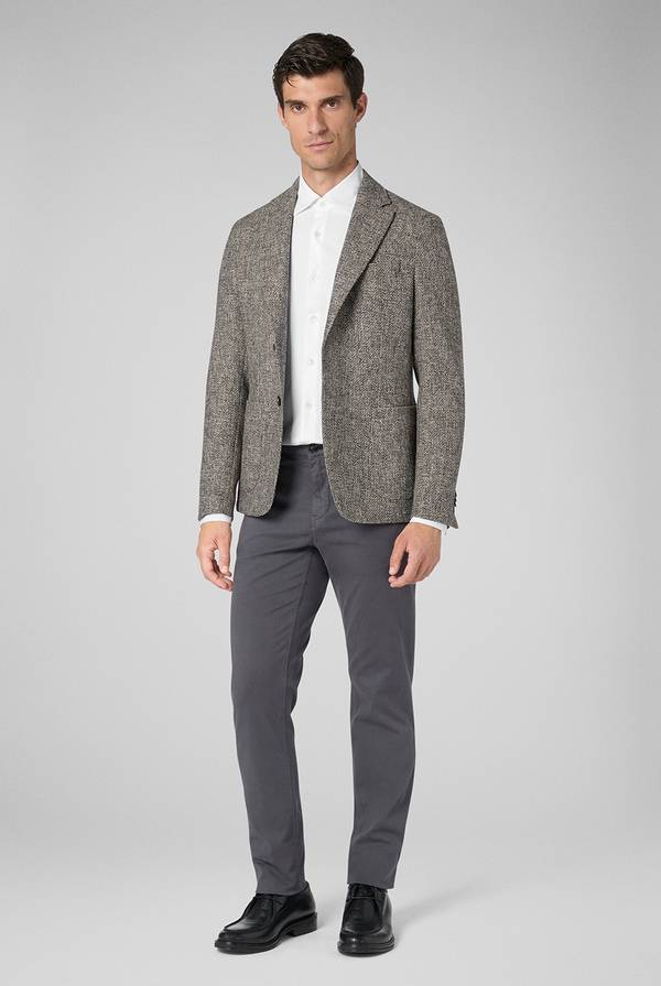 Pal Zileri Pantaloni chino tinti in capo in cotone e tencel stretch Prezzo Ridotto