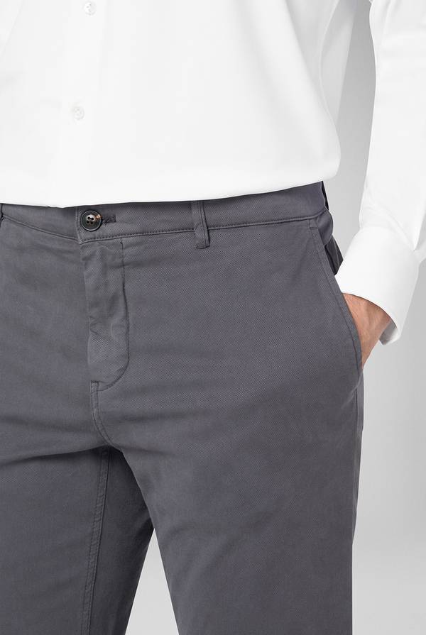 Pal Zileri Pantaloni chino tinti in capo in cotone e tencel stretch Prezzo Ridotto