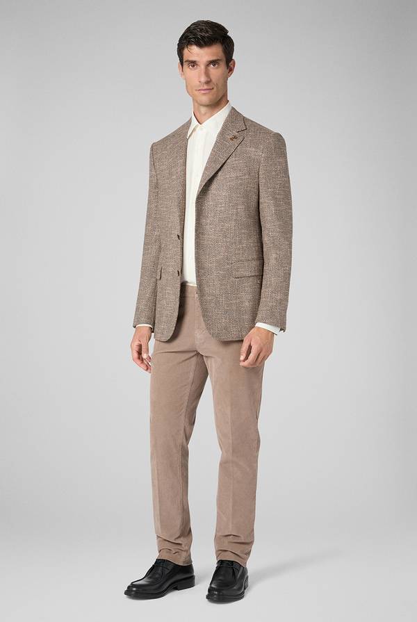 Pal Zileri Pantaloni chino tinti in capo in cotone corduroy Sottocosto