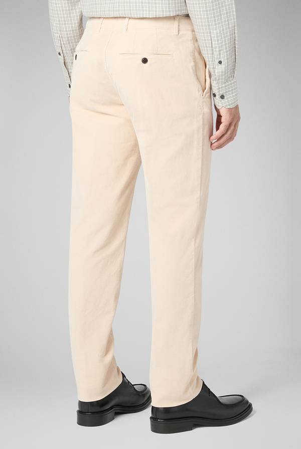 Pal Zileri Pantaloni chino tinti in capo in cotone corduroy Presa