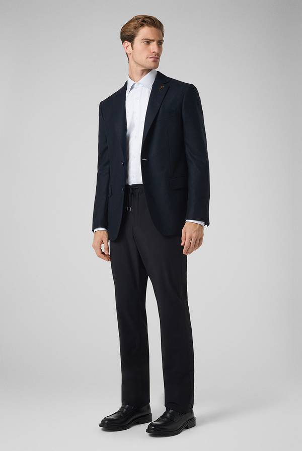 Pal Zileri Pantaloni in pura lana con coulisse regolabile In Vendita