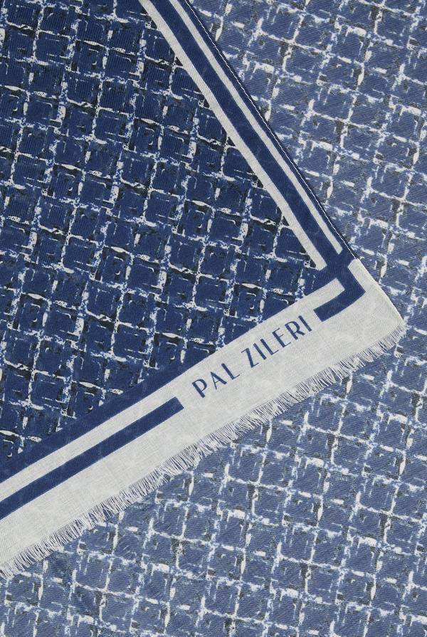 Pal Zileri Sciarpa in modal e lana con fantasia geometrica Promozione Limitata