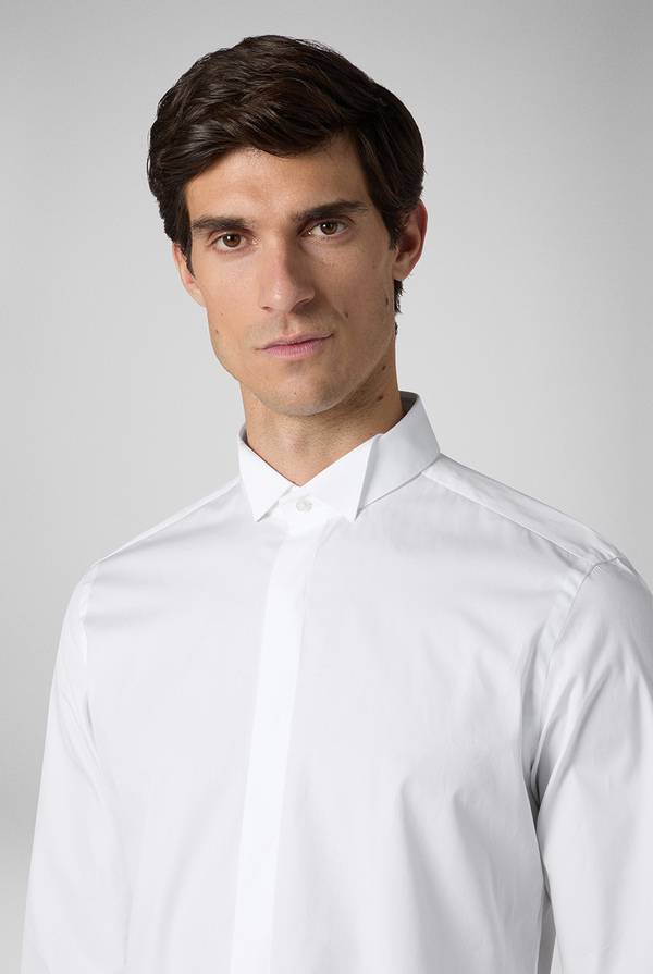 Pal Zileri Camicia Cerimonia bianca con collo smoking Economico