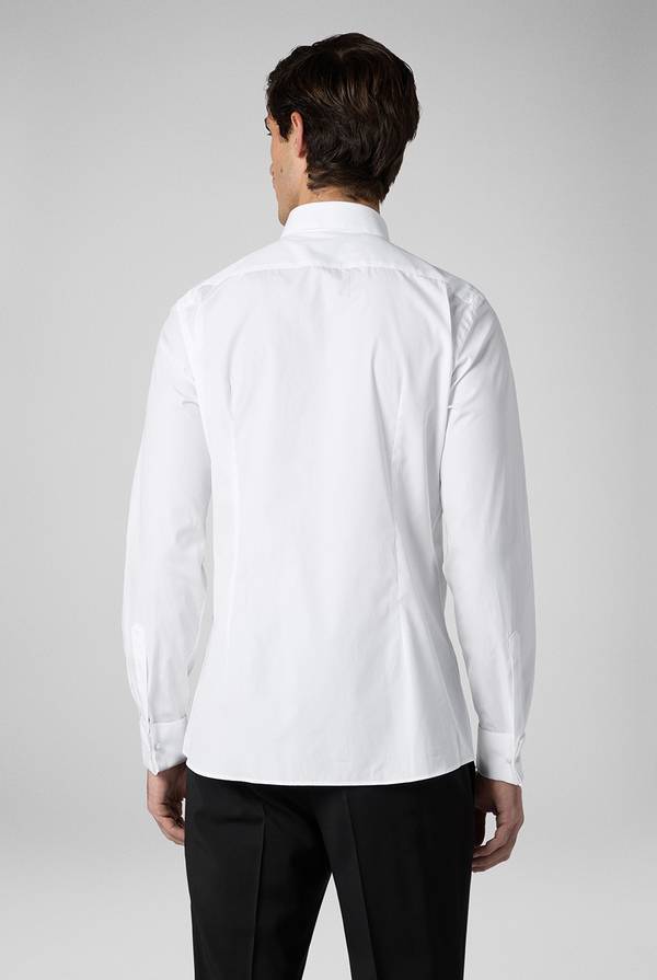 Pal Zileri Camicia Cerimonia bianca con collo smoking Economico