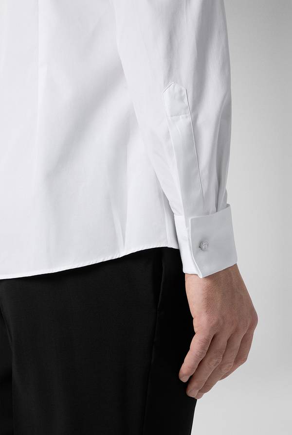 Pal Zileri Camicia Cerimonia bianca con collo smoking Economico