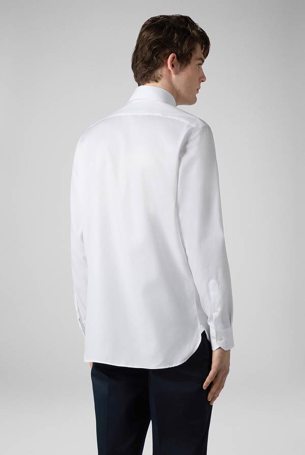 Pal Zileri Camicia in cotone con trattamento anti-piega azzurra Outlet