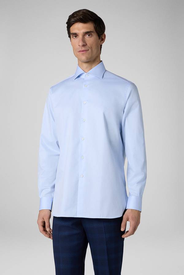 Pal Zileri Camicia in cotone con polsini da gemelli In Vendita