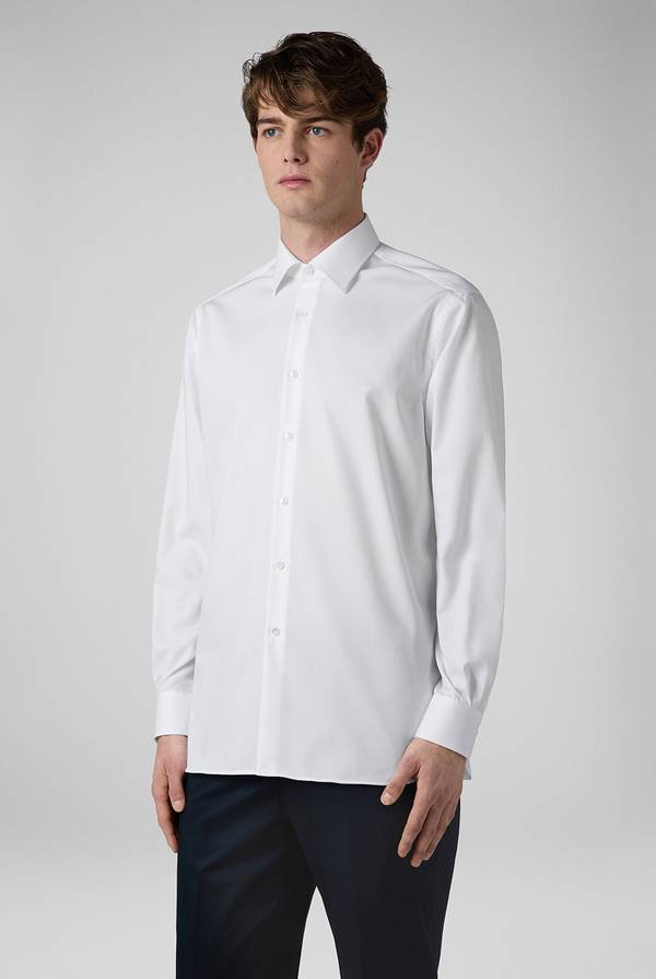 Pal Zileri Camicia azzurra in cotone con collo Milano Offerte