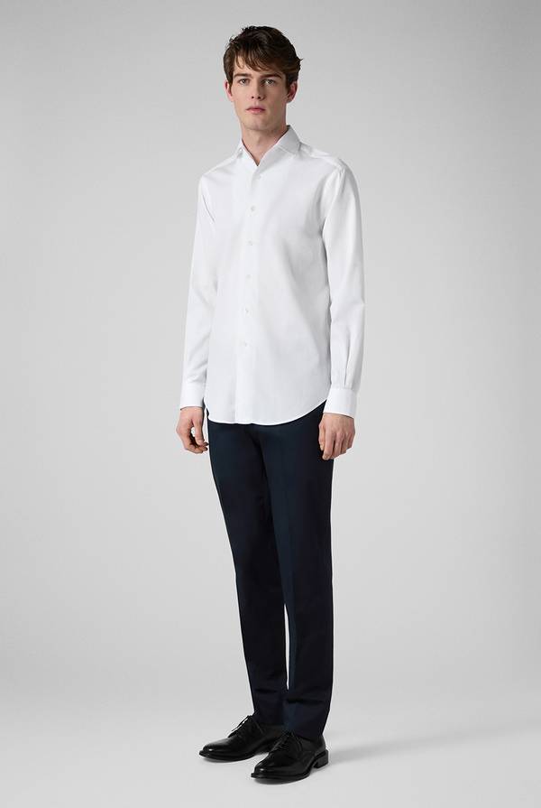 Pal Zileri Camicia bianca in cotone Vendita Calda