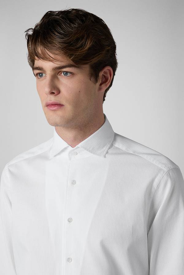 Pal Zileri Camicia bianca in cotone Vendita Calda