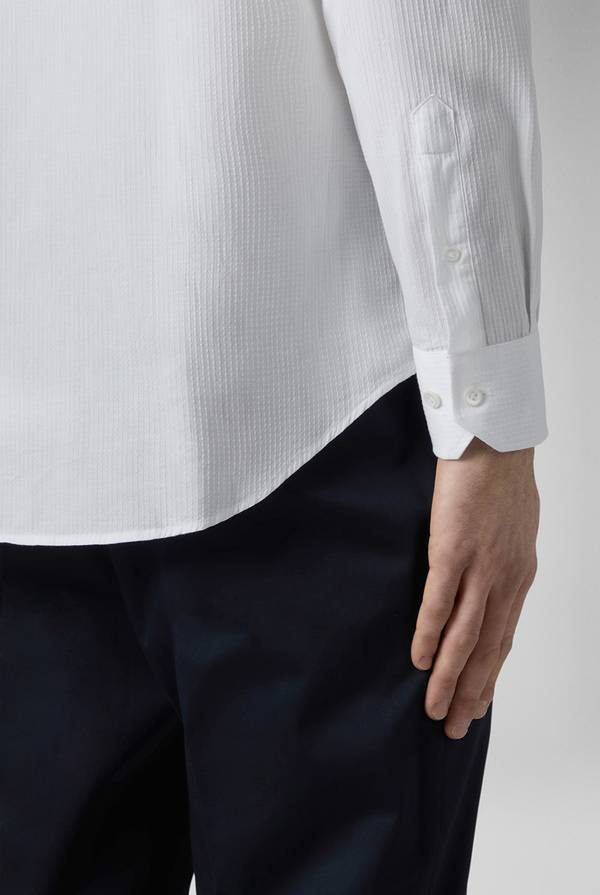 Pal Zileri Camicia bianca in cotone Vendita Calda
