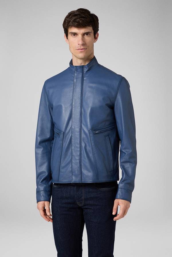 Pal Zileri Biker in nappa color anice Nuovo