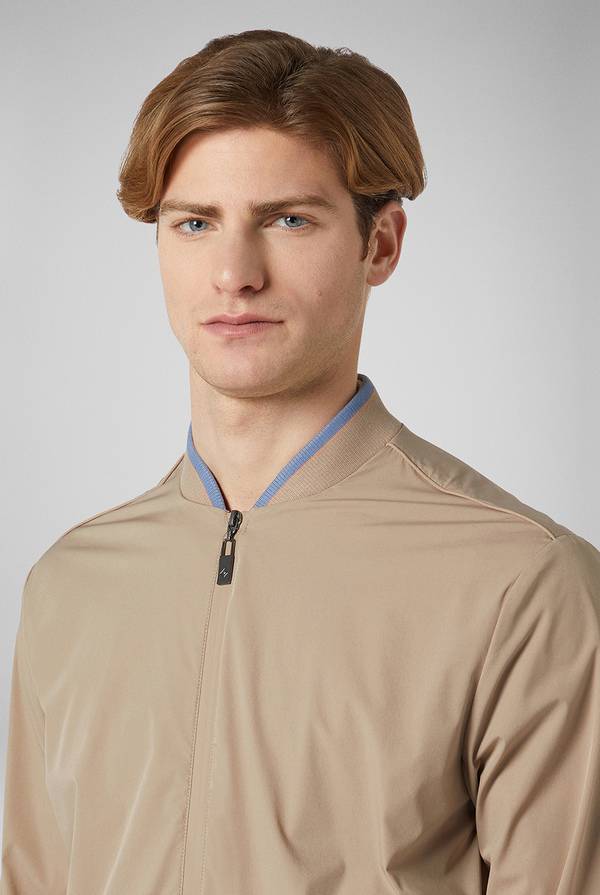 Pal Zileri Bomber in soft shell color tortora Qualità