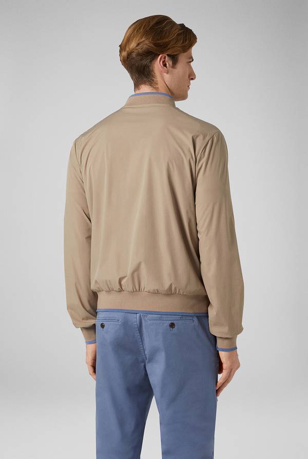 Pal Zileri Bomber in soft shell color tortora Qualità