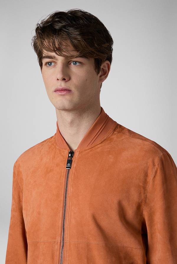 Pal Zileri Bomber in suede color albicocca Negozi Online