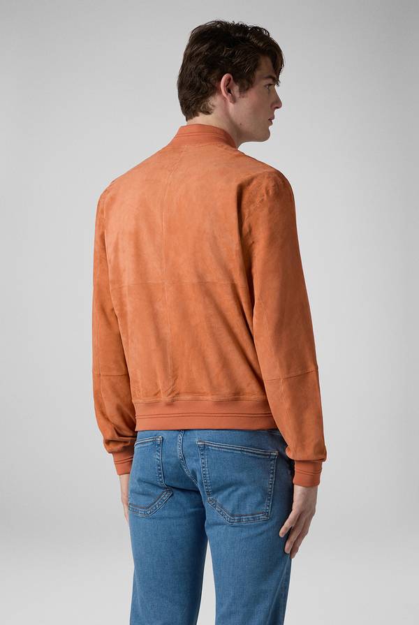 Pal Zileri Bomber in suede color albicocca Negozi Online