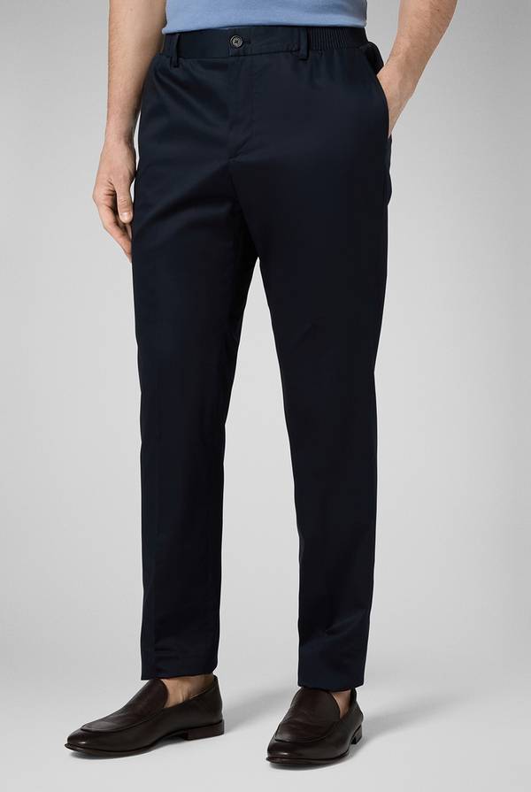 Pal Zileri Pantalone in cotone e tencel stretch In Saldo