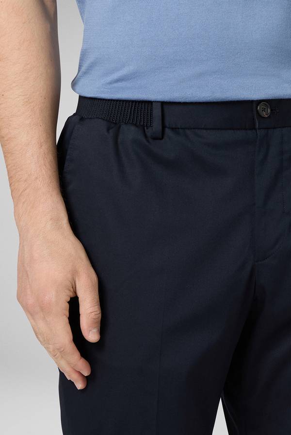 Pal Zileri Pantalone in cotone e tencel stretch In Saldo