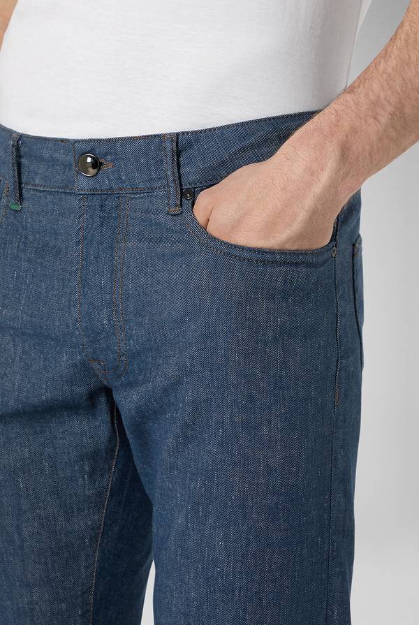 Pal Zileri Denim 5 tasche effetto lino Nuova