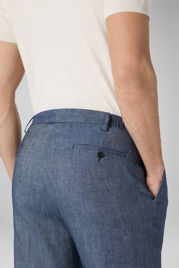 Pal Zileri Pantalone in lino e cotone stretch Italy