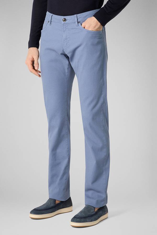 Pal Zileri Pantalone 5 tasche in cotone stretch tinto in capo In Linea