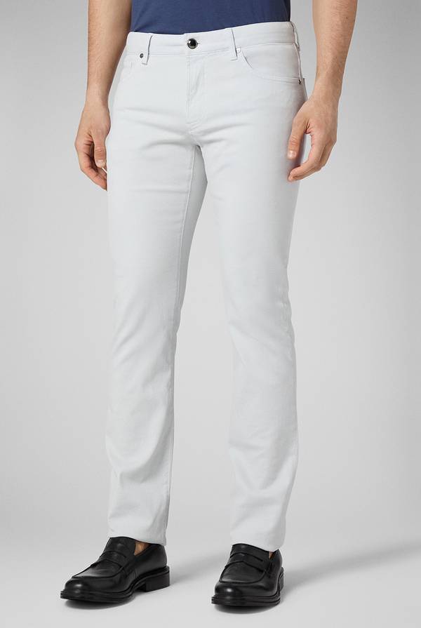 Pal Zileri Pantalone 5 tasche in cotone stretch tinto in capo Vendita