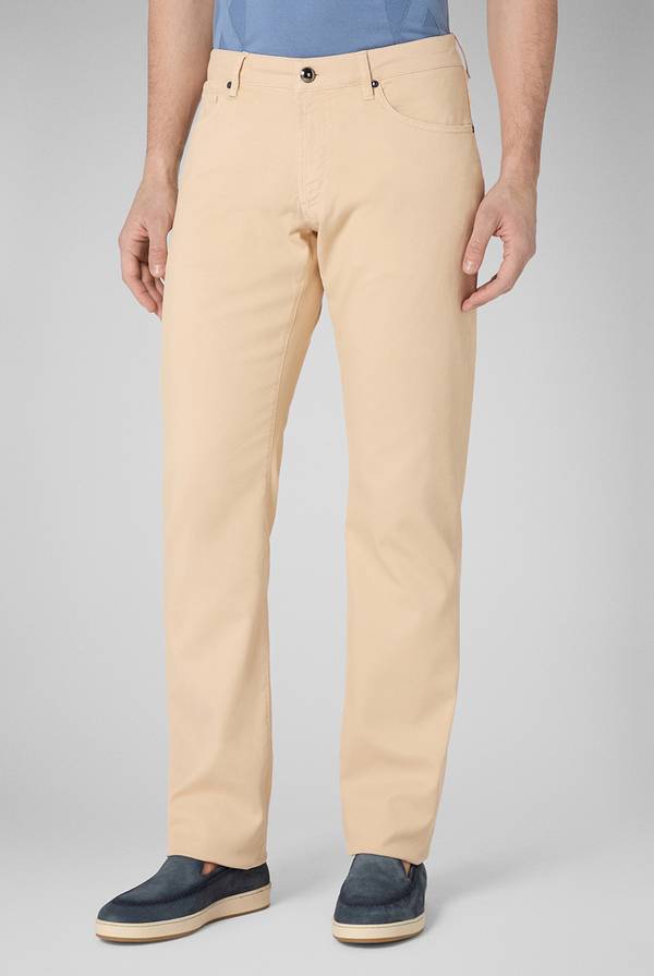 Pal Zileri Pantalone 5 tasche in cotone stretch tinto in capo Qualità Garantita