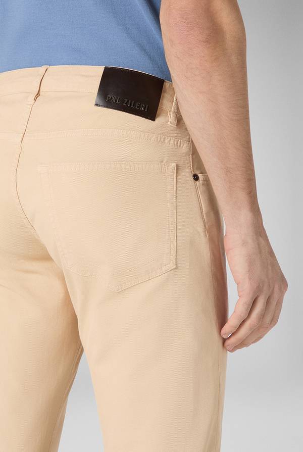Pal Zileri Pantalone 5 tasche in cotone stretch tinto in capo Qualità Garantita
