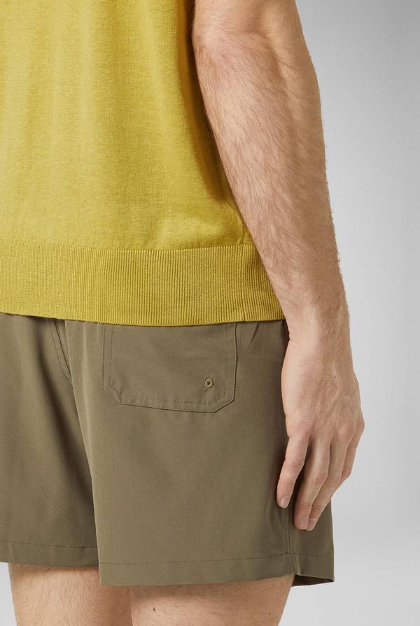 Pal Zileri Polo in maglia di lino e seta color senape Novità