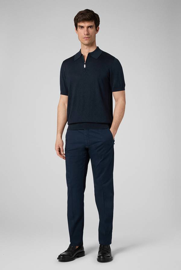 Pal Zileri Polo jacquard con monogramma pz Outlet