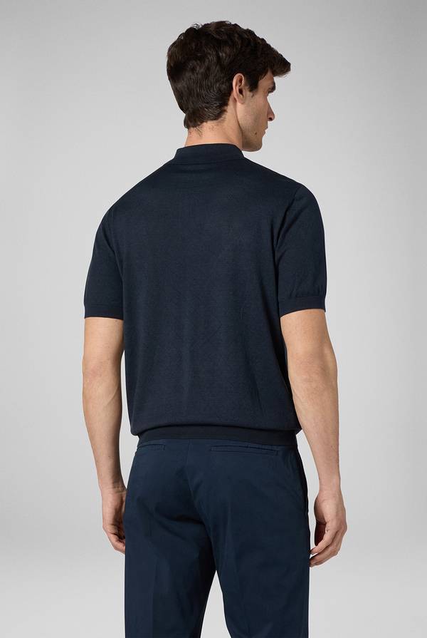 Pal Zileri Polo jacquard con monogramma pz Outlet