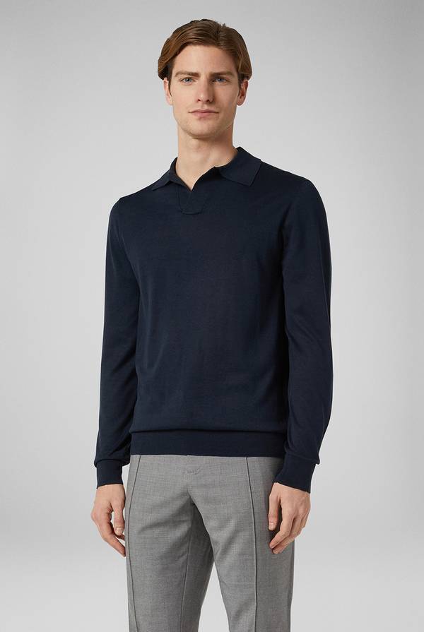 Pal Zileri Polo in maglia a maniche lunghe In Vendita