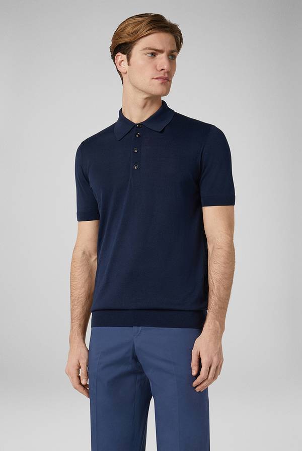 Pal Zileri Polo in maglia di seta e cotone Saldi