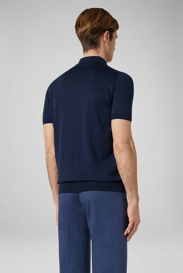 Pal Zileri Polo in maglia di seta e cotone Saldi