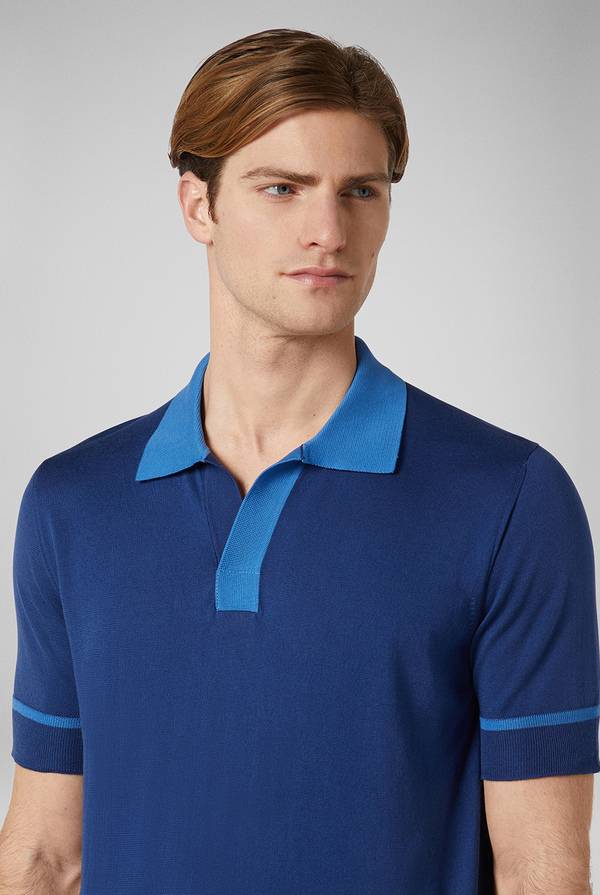Pal Zileri Polo in maglia con dettagli a contrasto Vendita Calda