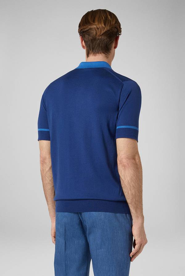 Pal Zileri Polo in maglia con dettagli a contrasto Vendita Calda