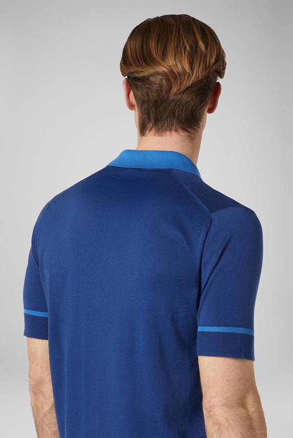 Pal Zileri Polo in maglia con dettagli a contrasto Vendita Calda