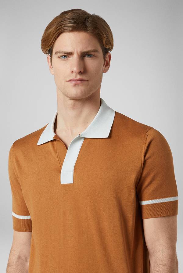 Pal Zileri Polo in maglia con dettagli a contrasto Vendita Economica