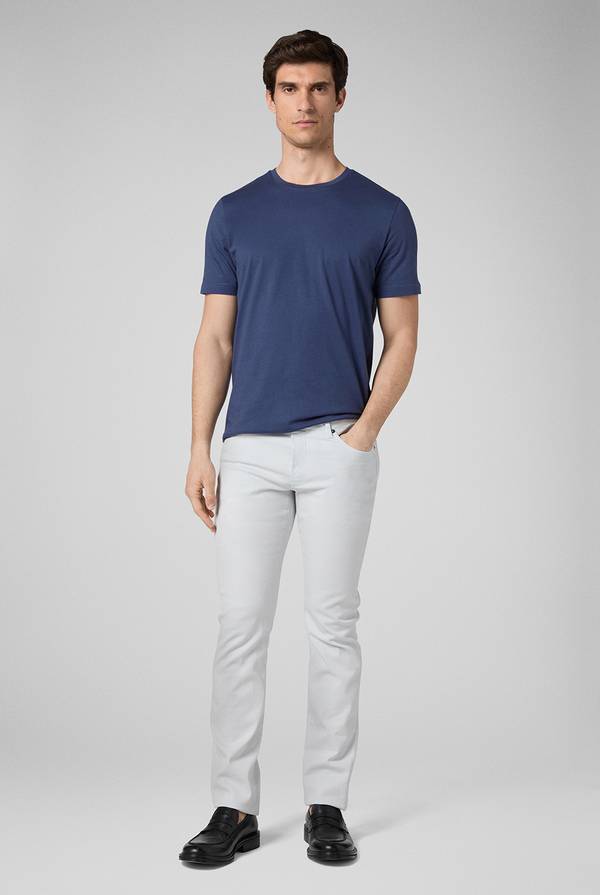 Pal Zileri T-Shirt in cotone nel colore blu navy In Saldo