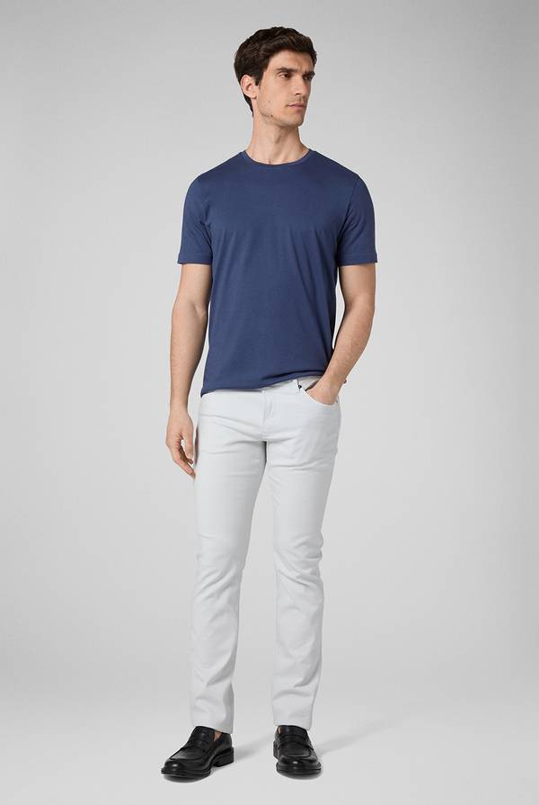 Pal Zileri T-Shirt in cotone nel colore blu Nuova
