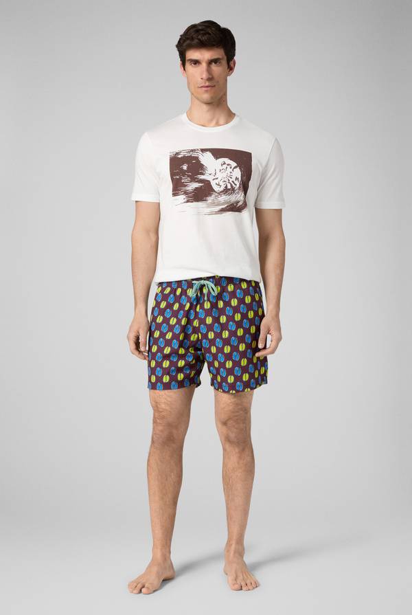 Pal Zileri tshirt in cotone con stampa astratta 2025