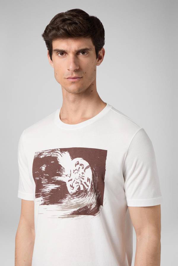 Pal Zileri tshirt in cotone con stampa astratta 2025