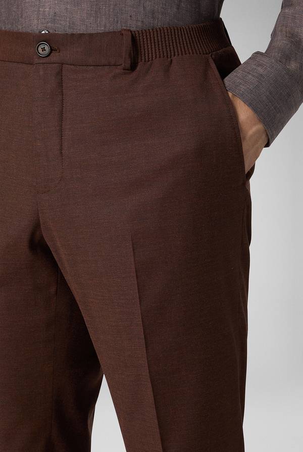 Pal Zileri Pantalone classico in lana e bamboo Spedizione Gratuita